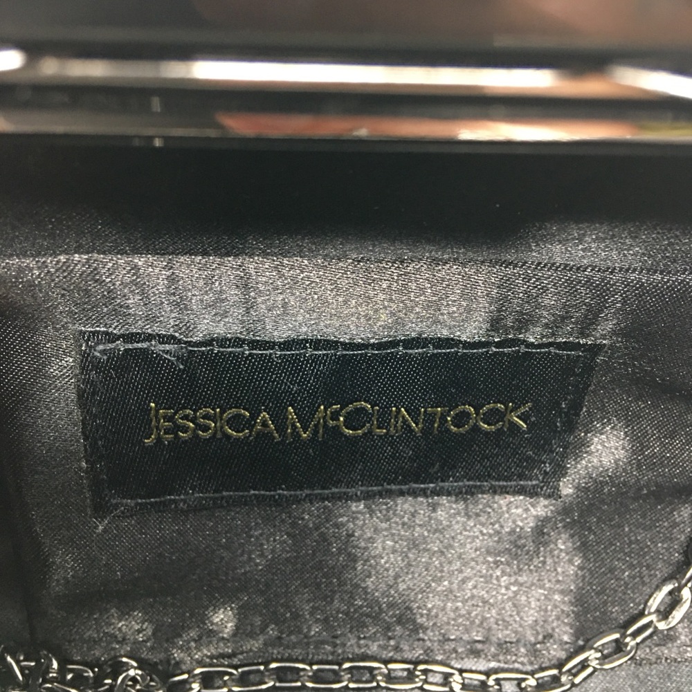 Jessica McClintock black beaded purse - Picture 3 of 3